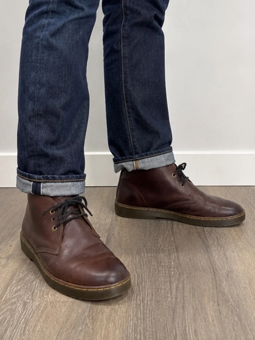 Dr. Martens Cabrillo Brown Leather Chukka Boots Men’s US 11 EU 45 Lace Up Casual